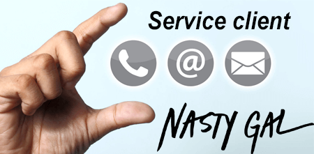 Coordonnées de contact du service client Nasty Gal France.
