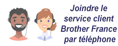 Contacter Brother France par téléphone.