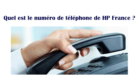 Contact téléphonique de la marque HP