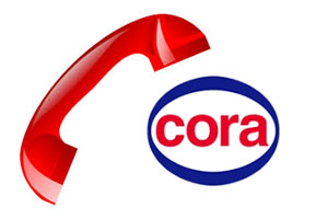Contacter Cora par téléphone