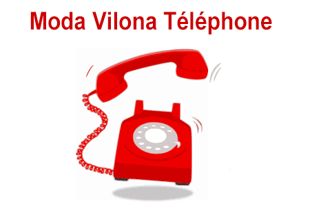 Numéro de téléphone gratuit et non surtaxé Moda Vilona.