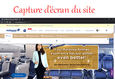 Entrer en contact avec le service client Malaysia Airlines