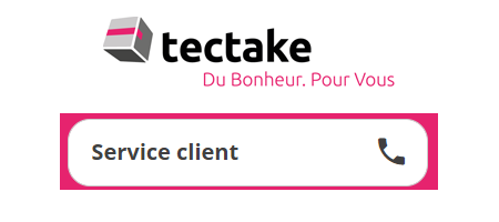 Contacter le service client Tectake par téléphone